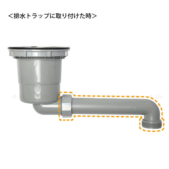 楽天市場 キッチン 排水トラップ用 エルボセット 袋ナット付き ネジ径 G2 横向き排水 日本製 Trp El252 配管ジョイント部品 取替 排水トラップ シンク用 排水口 流し台 引越し キッチン 台所用品 流し台 トラップ 掃除 清潔 システムキッチン 排水溝 A Life エーライフ