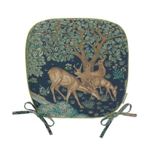�쓇�D���Z���R�� Morris Design Studio �U�E�u���b�N �_�C�j���O�V�[�g�N�b�V���� 45cm×43cm LN1749 DB �_�[�N�u���[�y���������z