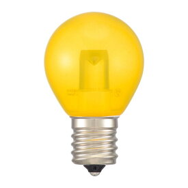 OHM LEDサイン球装飾用 S35/E17/1.2W/52lm/クリア黄色 LDS1Y-H-E17 13C【送料無料】