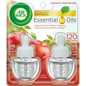 �������� �F���� ���� �������̖F���� �����p AIR WICK Essential Oils �G�A�E�B�b�N �G�b�Z���V�����I�C�� �l�ߑւ��p2�Z�b�g �v���O�C�� �A�����J �F���� ���� �A�b�v���V�i���� Apple Cinamon