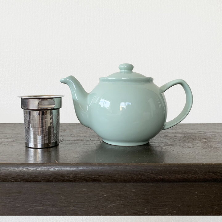 楽天市場 ティーポット 2カップ 450ml ミント ステンレスストレーナー付 プライスアンドケンジントン 陶器 イギリス Price Kensington Teapot ヨーロッパと日本の雑貨 A Midi