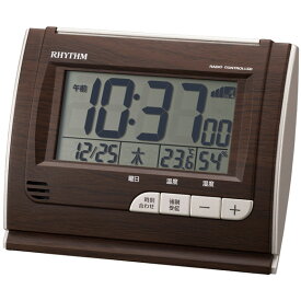リズム時計 RHYTHM 目覚まし時計 デジタル 温湿度 フィットウェーブD165 (8RZ165SR06) 特価