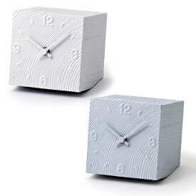 Lemnos レムノス 置き時計 置時計 アナログ キューブ （AZ10-17）