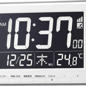 ���Y��(RHYTHM) �ڊo�܂����v �d�g���v ���x�v �J�����_�[ LED ���C�g�� �� 12x19.4x2.1cm 8RZ209SR03