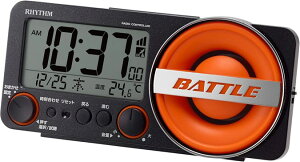 ���Y��(RHYTHM) �剹�� �ڊo�܂����v �d�g���v 1,000�p�^�[�� �d�q�� �A���[�� (�T�E���h30��) �o�b�N���C�g�t�� �f�W�^�� [�t�B�b�g�E�F�[�u�o�g��230] �u���b�N 8.5×18.4×5.8cm 8RZ230SR02