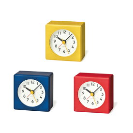 Lemnos レムノス 置き時計 目覚まし時計 かわいい 誕生日 寝室 ステップムーブメント ファルベfarbe (TL-PA18-02)