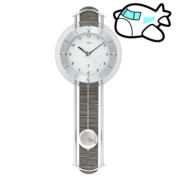 ドイツらしい重厚さと モダンデザインの融合した振り子時計 AMS 振り子時計 大型 ドイツ製 30%OFF 最安値 納期1ヶ月程度 木 YM-AMS5304 AMS5304 リビング ◆セール特価品◆