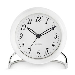 AlRuZ Ki uv v ^ ڊo܂v 11cm 43670 Al RuZ ARNE JACOBSEN STATION TABLE CLOCK uv  k