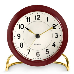 AlRuZ Ki uv v ^ ڊo܂v Xe[V 11cm 43676 *2`3 Al RuZ ARNE JACOBSEN STATION TABLE CLOCK uv  k