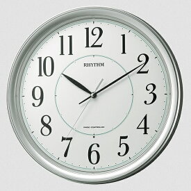 リズム時計 RHYTHM 掛け時計 連続秒針（夜眠る秒針） 電波掛時計 フィットウェーブプリミエ