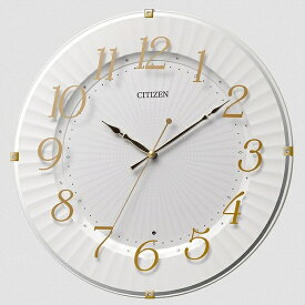 シチズン CITIZEN 掛け時計 ボーンチャイナ の器をイメージした電波掛時計 新築祝いなどギフトに 8MY537-018