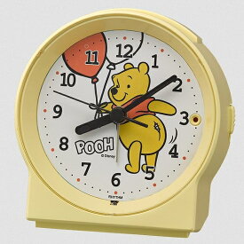 リズム時計 RHYTHM 置き時計 クオーツめざまし時計 人気の おしり デザインアート めざましとけいR671 くまのプーさん