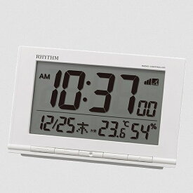 シチズン CITIZEN 置き時計 デジタル電波目覚まし時計 特大画面 前面名入れスペース ギフトにも最適 フィットウェーブD193