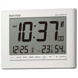 リズム時計 RHYTHM 掛け時計 掛置兼用（内蔵スタンド使用） 前面下名入れスペース フィットウェーブD203