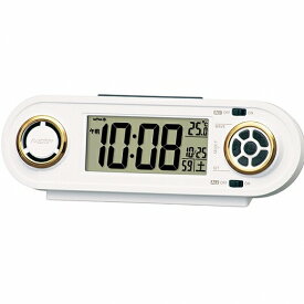 セイコー(SEIKO) 目覚まし時計 電波時計 ライデン RAIDEN 大音量 デジタル 温度表示 カレンダー NR537W (検) おしゃれ 目覚し時計 子供 大音量 デジタル アナログ 電波