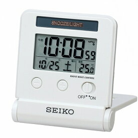 セイコー(SEIKO) 目覚まし時計 電波時計 トラベルクロック デジタル SQ772W (検) おしゃれ 目覚し時計 子供 大音量 デジタル アナログ 電波