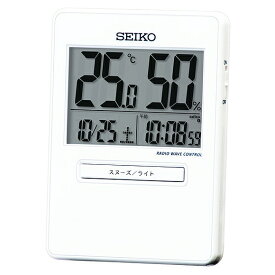 セイコー(SEIKO) 置き時計 トラベルクロック 電波時計 デジタル カレンダー 温湿度 SQ797W (検) 置き時計 置時計 おしゃれ デジタル アナログ 電波 北欧