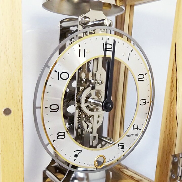 楽天市場】HERMLE ヘルムレ おしゃれ 機械式 置き時計 置時計 ブラウン 
