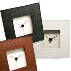 本革アラームクロック V-87 (FOV-87) ※廃盤(検) 時計 置き時計 置時計 木製時計