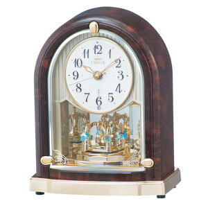 【エントリーで2個以上購入でP5倍・3個以上購入でP10倍】セイコー (SEIKO) EMBLEM からくり時計 電波時計 メロディ 音量調節 自動鳴止め 回転飾り 報時モニター スイープ 音がしない 静音タイプ H