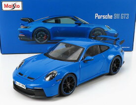 ミニカー 1/18 ポルシェ 911 992 GT3 MAISTO 1/18 PORSCHE 911 992 GT3 COUPE 2022 BLUE WHEELS - BLACK 31458BL
