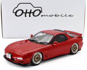 ~jJ[ 1/18 }c_ RX-7 OTTO-MOBILE 1/18 MAZDA RX-7 KHYZYL SAKEEM 2020 RED OT1062