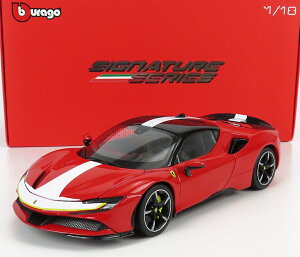 ~jJ[ 1/18 tF[ SF90 u[S BURAGO 1/18 FERRARI SF90 STRADALE HYBRID 1000hp ASSETTO FIORANO 2019 RED BLACK WHITE BU16911