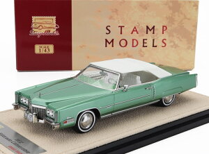 ~jJ[ A 1/43 LfbN Ghh STAMP-MODELS 1/43 CADILLAC ELDORADO CABRIOLET CLOSED 1972 SUMATRA GREEN MET STM72004