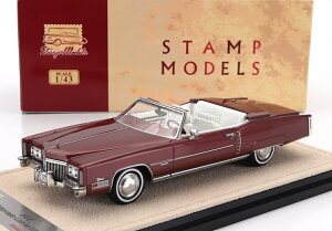 ~jJ[ A 1/43 LfbN Ghh STAMP-MODELS 1/43 CADILLAC ELDORADO CABRIOLET OPEN 1972 CORONATION RED MET STM72005