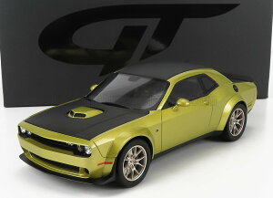 ~jJ[ A 1/18 _bW `W[ GT-SPIRIT 1/18 DODGE CHALLENGER R/T SCAT PACK 2020 GREEN MET BLACK GT411