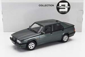 ~jJ[ 1/18 At@I 75 TRIPLE9 1/18 ALFA ROMEO 75 1988 GREY GREEN T9-1800473