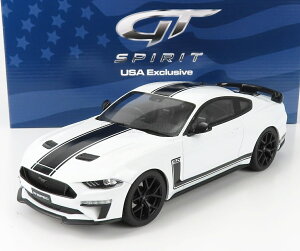 ~jJ[ A 1/18 tH[h }X^O GT-SPIRIT 1/18 FORD USA MUSTANG COUPE 5.0 R-SPEC RHD 2020 WHITE BLACK US049