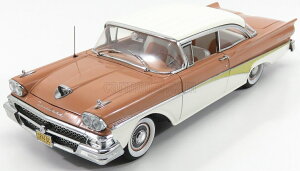 ~jJ[ A 1/18 tH[h tFA[ SUN-STAR 1/18 FORD USA FAIRLANE 500 CABRIOLET HARD-TOP CLOSED 1958 WHITE PALOMINO TAN 05284
