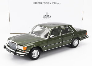 ミニカー 1/18 メルセデス ベンツ Sクラス 350SE ノレブ NOREV 1/18 MERCEDES BENZ S-CLASS 350SE (W116) USA VERSION 1973 DARK GREEN MET 183972