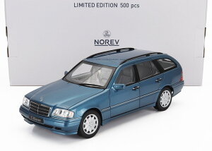 ミニカー 1/18 メルセデス ベンツ Cクラス C200 ノレブ NOREV 1/18 MERCEDES BENZ C-CLASS C200 (S202) T-MODELL SW STATION WAGON 1997 LIGHT BLUE MET 183386