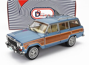 ~jJ[ A 1/18 W[v OhSjA DD-MODELS 1/18 JEEP GRAND WAGONEER 1989 LIGHT BLUE MET WOOD DC00101