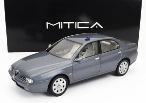 ~jJ[ 1/18 At@I 166 pgJ[ MITICA-DIECAST 1/18 ALFA ROMEO 166 2.4 JTD 1998 POLICE NETTUNO GREY MET 200036-D