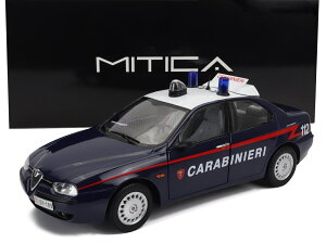 ~jJ[ 1/18 At@I 156 pgJ[ MITICA-DIECAST 1/18 ALFA ROMEO 156 2.0 TWIN SPARK CARABINIERI 1997 BLUE WHITE 200056-D