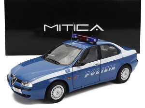 ~jJ[ 1/18 At@I 156 pgJ[ MITICA-DIECAST 1/18 ALFA ROMEO 156 2.0 TWIN SPARK POLIZIA STRADALE 1997 BLUE WHITE 200057-D