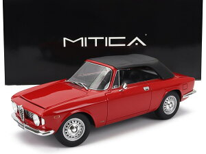 ~jJ[ 1/18 At@I WA 1600 MITICA 1/18 ALFA ROMEO GIULIA 1600 GTC CABRIOLET CLOSED 1964 INTERIOR BLACK ROSSO ALFA - RED MITICA100081