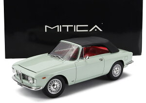 ~jJ[ 1/18 At@I WA 1600 MITICA 1/18 ALFA ROMEO GIULIA 1600 GTC CABRIOLET CLOSED 1964 INTERIOR RED LIGHT BLUE MITICA100083