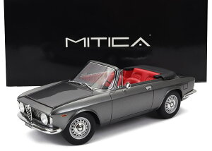 ~jJ[ 1/18 At@I WA 1600 MITICA 1/18 ALFA ROMEO GIULIA 1600 GTC CABRIOLET OPEN 1964 INTERIOR RED GRIGIO MET - GREY MITICA100084