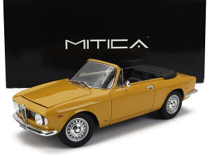 ~jJ[ 1/18 At@I WA 1600 MITICA 1/18 ALFA ROMEO GIULIA 1600 GTC CABRIOLET OPEN 1964 INTERIOR BLACK YELLOW MITICA100086