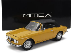 ~jJ[ 1/18 At@I WA 1600 MITICA 1/18 ALFA ROMEO GIULIA 1600 GTC CABRIOLET CLOSED 1964 INTERIOR BLACK YELLOW MITICA100087