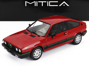 ~jJ[ 1/18 At@I Xvg MITICA-DIECAST 1/18 ALFA ROMEO SPRINT 1.5 QUADRIFOGLIO VERDE 1983 ROSSO ALFA RED 200041-D