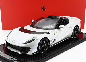 ~jJ[ 1/12 tF[ 812 BBR-MODELS 1/12 FERRARI 812 COMPETIZIONE A SPIDER N 16 PERSONAL CAR CHARLES LECLERC 2022 MATT WHITE BBR1224CL