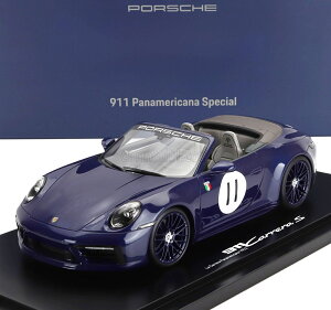 ミニカー 1/18 ポルシェ 911 992 SPARK-MODEL 1/18 PORSCHE 911 992 CARRERA S CABRIOLET OPEN N 11 2024 LA CARRERA PANAMERICANA 1952 BLUE WAP0210460SCAR