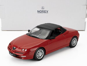 ~jJ[ 1/18 At@I XpC_[ NOREV 1/18 ALFA ROMEO SPIDER 2.0 TWIN SPARK CARIOLET SOFT-TOP 1999 RED 187852