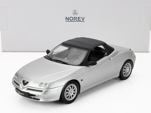 ~jJ[ 1/18 At@I XpC_[ NOREV 1/18 ALFA ROMEO SPIDER 2.0 TWIN SPARK CARIOLET SOFT-TOP 1999 SILVER 187853