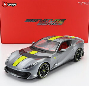 ~jJ[ 1/18 tF[ 812 u[S BURAGO 1/18 FERRARI 812 COMPETIZIONE 2021 GRIGIO COBURN YELLOW - GREY MET 18-01647